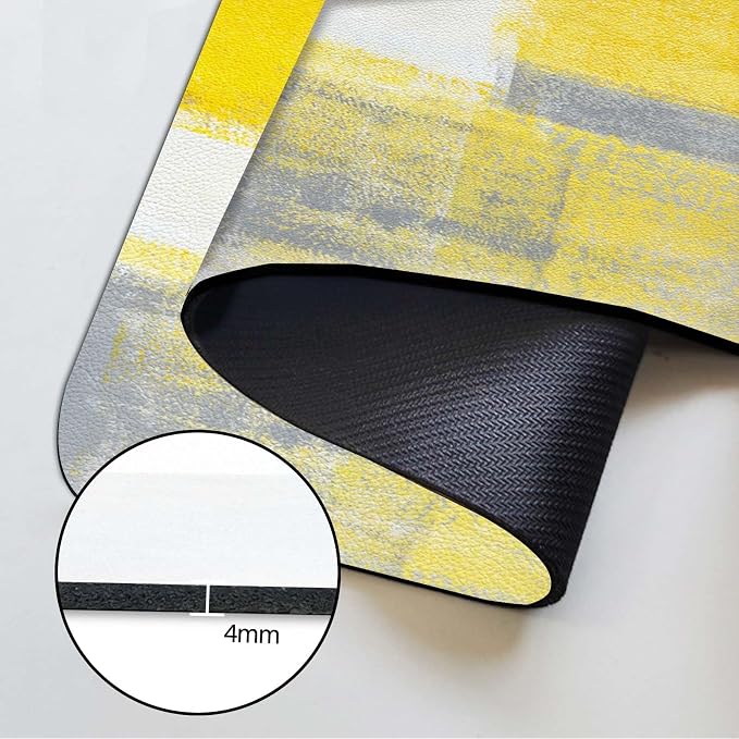 MCALK Yellow Kitchen Sink Faucet Mat Splash Guard, Absorbent Quick-Dry Kitchen - Image 6