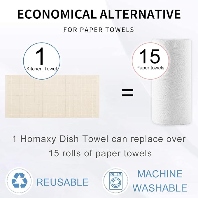 Homaxy Kitchen Towels and Dishcloths Set - Image 7