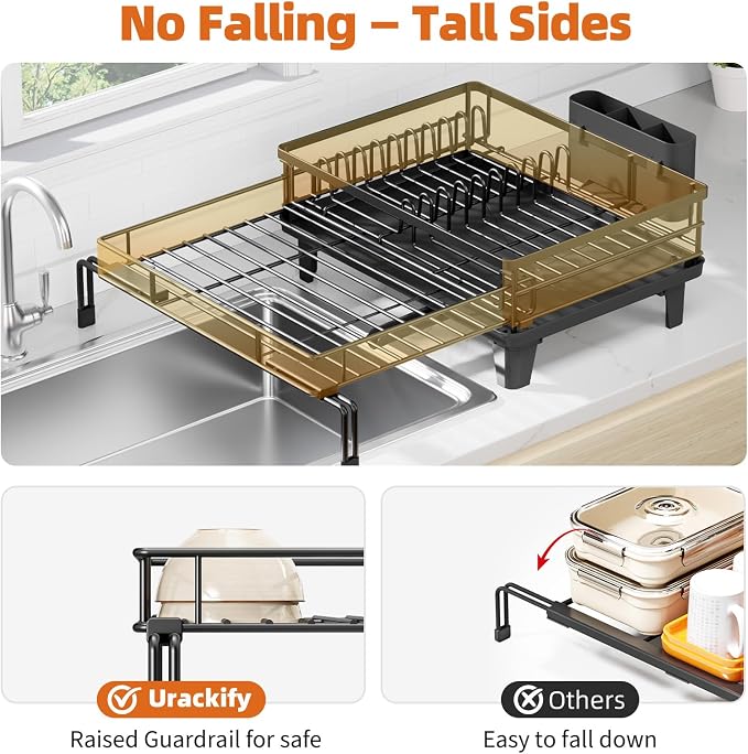 Urackify Expandable Sink Dish Drying Rack - Image 5