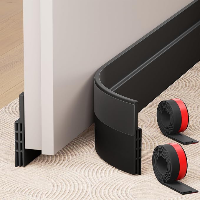 Hojoy Under Door Draft Stopper, Door Weather Stripping Door Seal, 2 Pack | by HOJOY