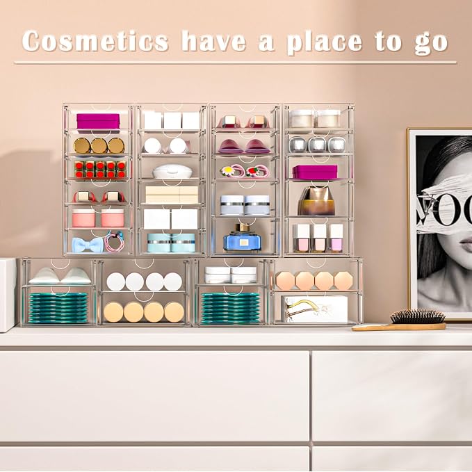 ARSTPEOE 30-Drawer Acrylic Storage & Makeup Organizer - Image 6
