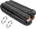 NOWBALL 4in Automotive Air Duct Hose, Length 2 Meter-6.6ft, 4" Silicone Flexible Cooling Ducting, 101mm High Heat Brake Exhaust Hose for Car, Garage, Dryer Air System Black