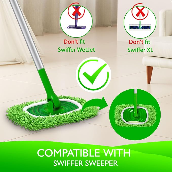 Reusable Microfiber Chenille Mop Pads - Image 2