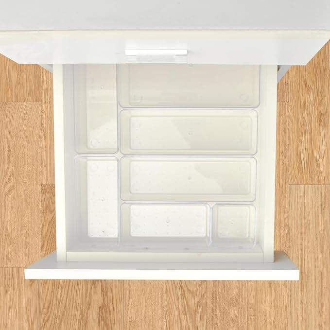 Manalete 15 Pcs Clear Plastic Drawer Organizer, Makeup & Vanity Organizer | - Image 6