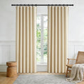Room Divider Blackout Curtain Track Curtains Wall Dividers Panels Screen for Living Rooms Bedroom Office Privacy Partition Separation, W52 × L84 Inch,1 Panel, Beige