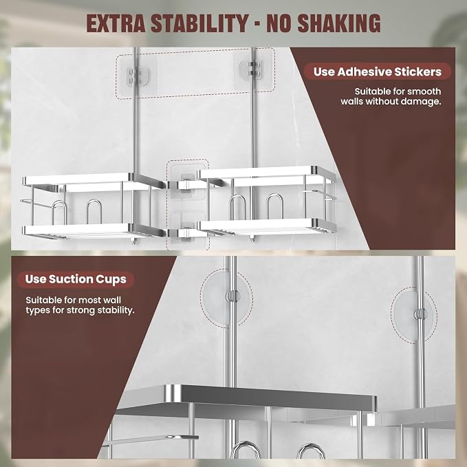 REINHARDT Adjustable Shower Caddy Hanging - Image 5