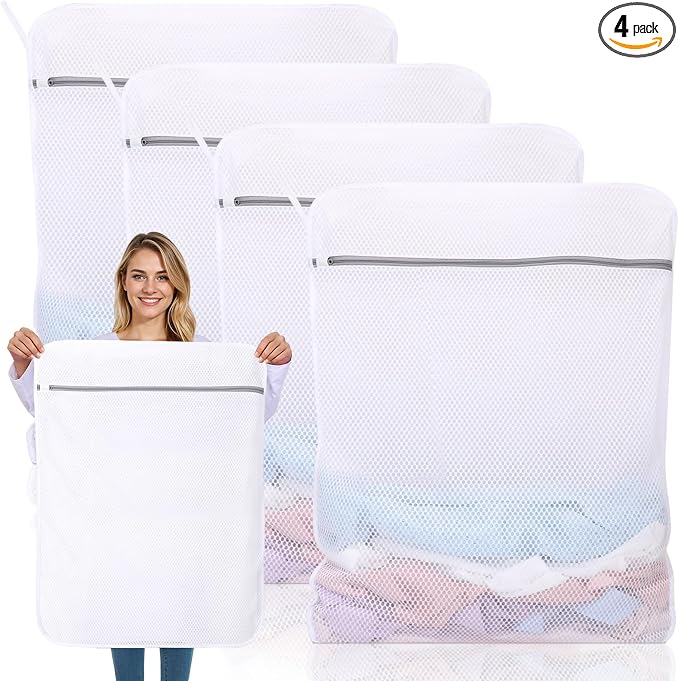 Dntorx 4 Pack XX-Large Mesh Laundry Bags by Dntorx