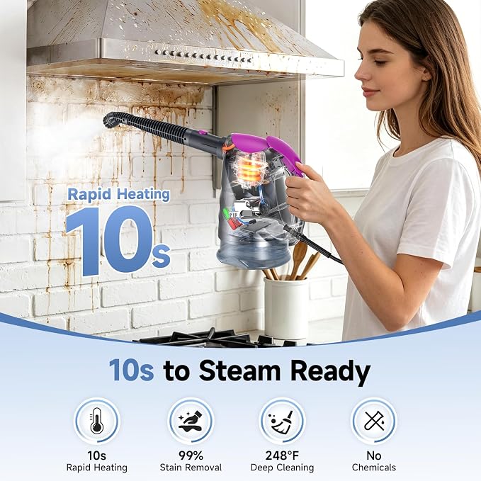 Steam Mop & Detachable Handheld Steam Cleaner - Image 4