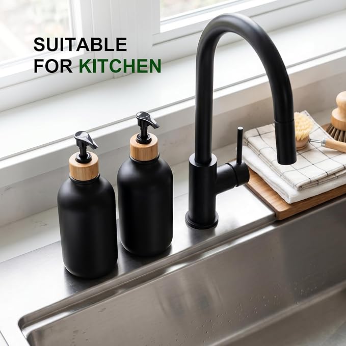 KASUNTING Hand Soap Dispenser Bathroom, 17 Fl Oz Plastic Hand and Dish Soap - Image 6