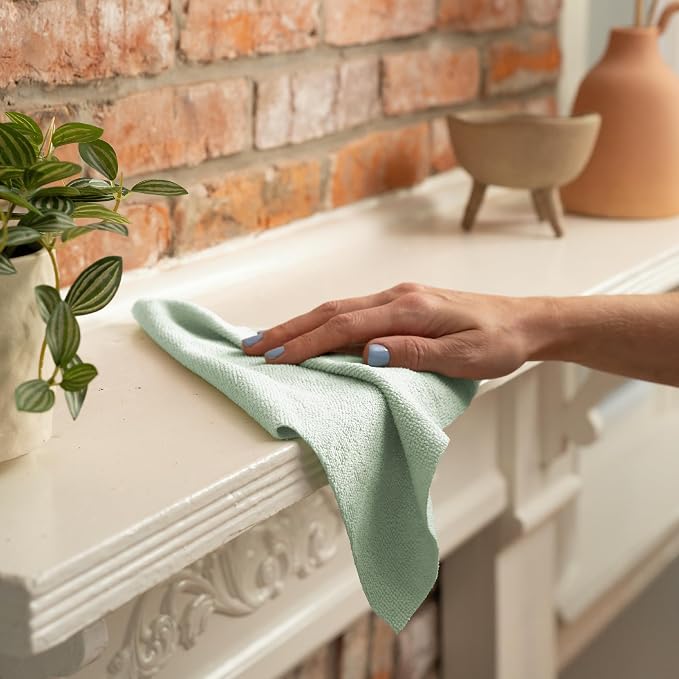 S&T INC. Microfiber Cleaning Cloth, 100 Pack, 11.5" x 11.5" - Image 8