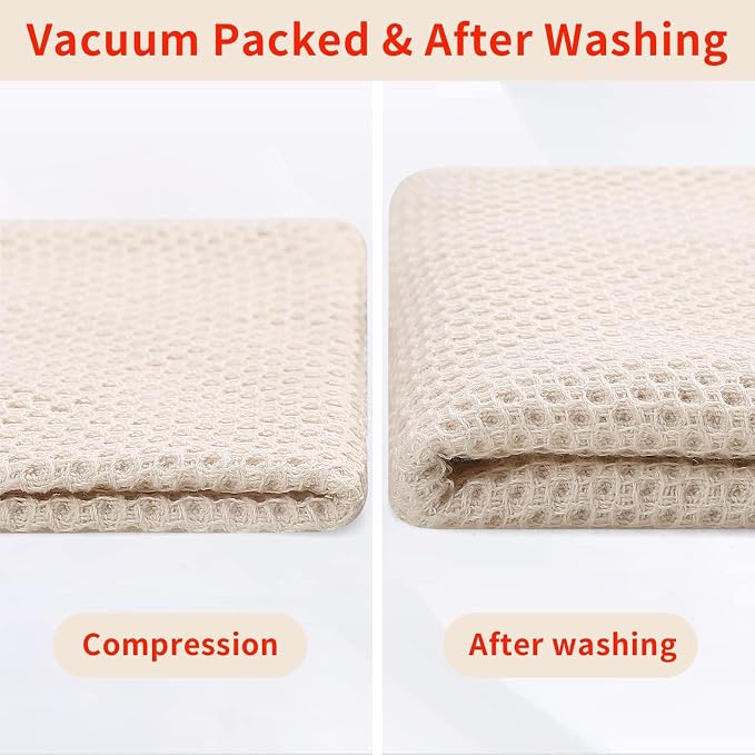 Homaxy 100% Cotton Waffle Weave Kitchen Dish Towels 18-Pack, Mixed Color | 13 x - Image 7