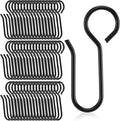 Jetec 60 Pcs Metal Curtain Track Hooks S Shaped by Jetec