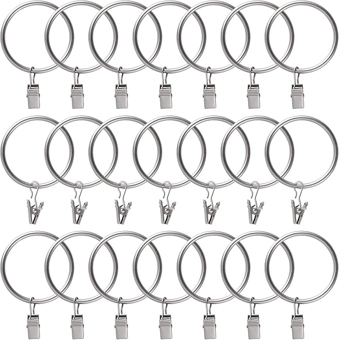 Lansian 20 Pack Curtain Rings by Lansian