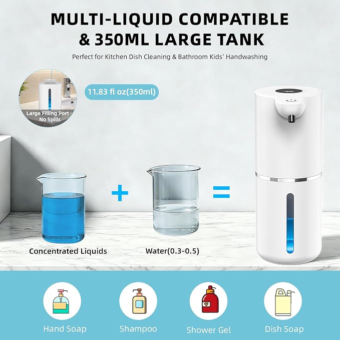 Automatic Liquid Soap Dispenser, Touchless Rechargeable - Image 3