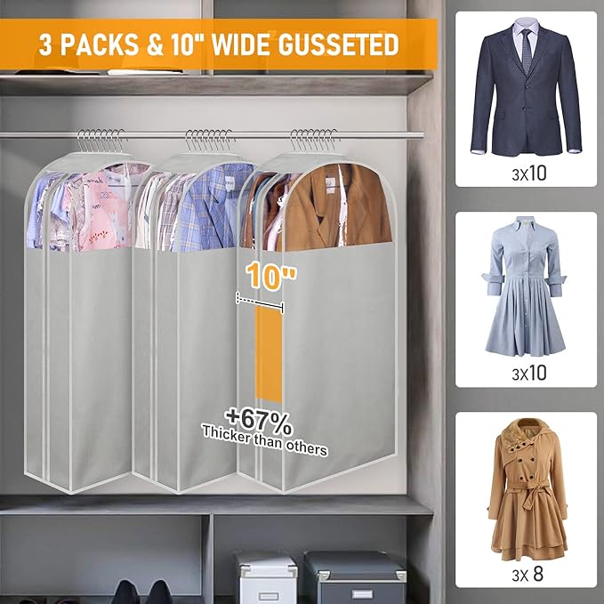 MISSLO 10" Gusseted Garment Bags - Image 2
