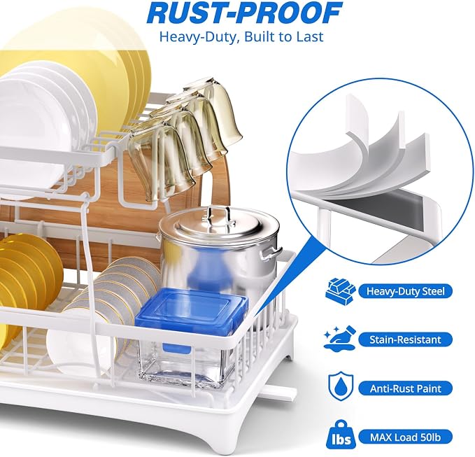 2-Tier Dish Drying Rack - Image 4