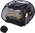 Collapsible Laundry Basket, 90L Mesh Pop-up Hamper by HEDONLEE