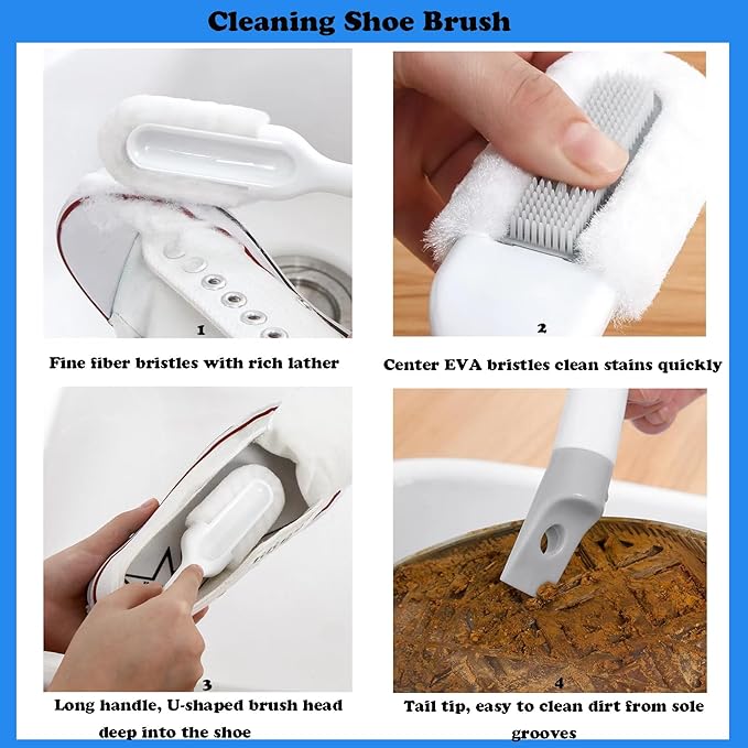 Shoe Cleaning Brushes Sneaker Cleaner Brush Soft Bristle Shoes Scrubber - Image 3