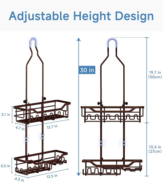 Upgraded Extended Length Shower Organizer - Image 2