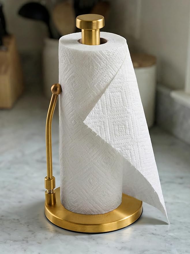 SMARTAKE Paper Towel Holder Countertop, Non-Slip Weighted Base - Image 9