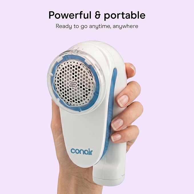 Conair Fabric Shaver and Lint Remover, Battery-Operated Portable Clothes Shaver - Image 6
