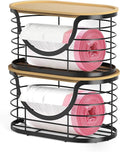 Haotao 2 Pack Trash Bag Holder，Stackable Trashbag Dispenser by Unknown
