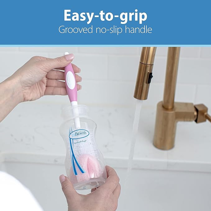 Dr. Brown's Reusable Sponge Baby Bottle Cleaning Brush - Image 3