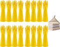 8 Pairs Reusable Household Cleaning Gloves, Rubber Kitchen Dishwashing Gloves by Vsootal