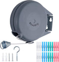 Retractable Clothesline Outdoor Heavy Duty Clothes Line Retracting Indoors by Atvobiy