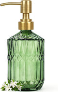 Green Glass Soap Dispenser, Dish Soap Dispenser by Unknown