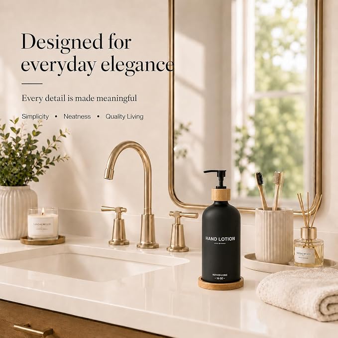 Dish Soap Dispenser, 16OZ Glass Kitchen Soap Dispenser - Image 5