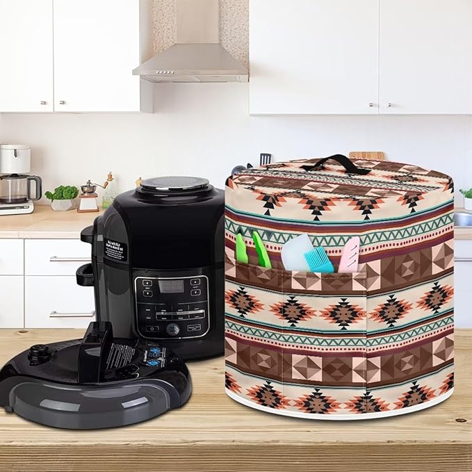 Aztec Dust Cover Compatible with 6 qt Instant Pot and Extra Accessories, for Electric Pressure Cooker Rice Cooker and Air Fryer Insulated Protector Cover Keep Appliance Clean