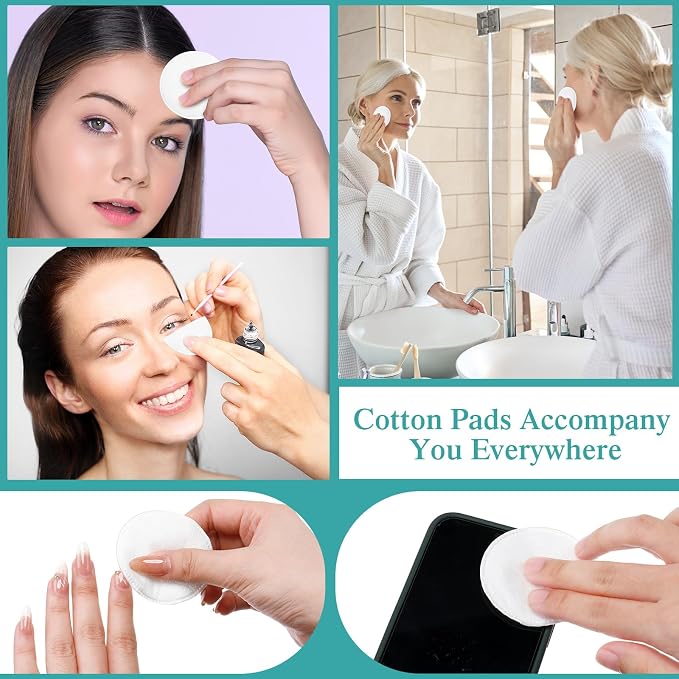 Maxcheck 2000 Pcs Cotton Rounds Bulk, Makeup Remover Pads - Image 6