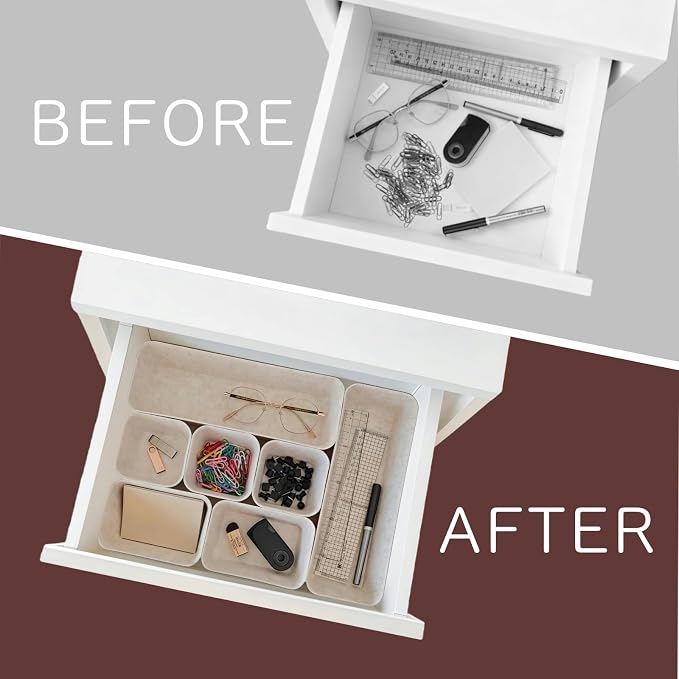16-Piece Felt Drawer Organizer Set in 4-Sizes, Made from Eco-Friendly Material - Image 5