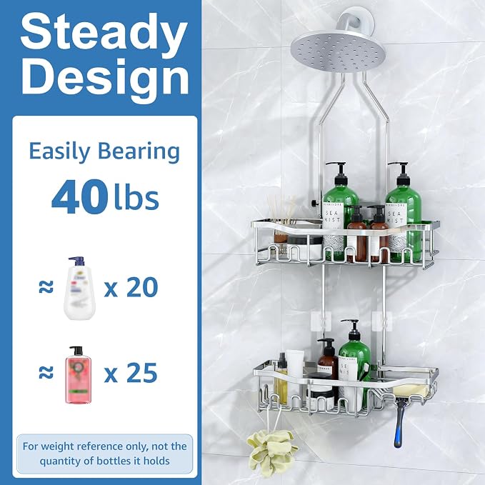 Upgraded Extended Length Shower Organizer - Image 4