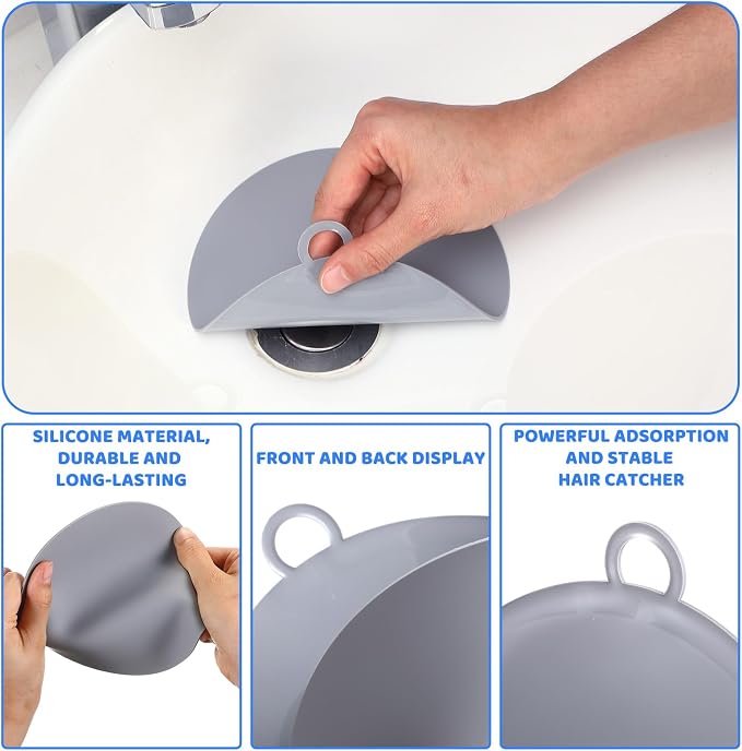 6 Pcs Drain Covers to Keep Bugs Out Silicone Shower Floor Tub Stoppers Bathtub - Image 4