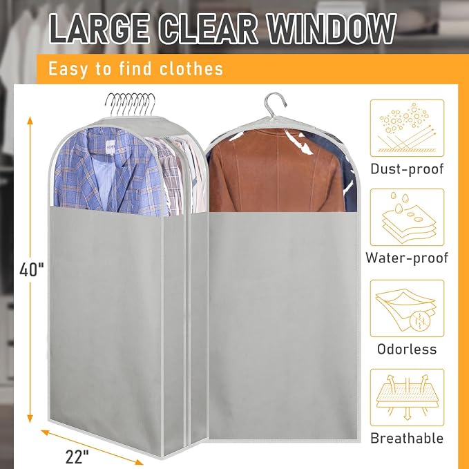 MISSLO 10" Gusseted Garment Bags - Image 5