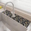 24" X 5.5" Kitchen Sink Splash Guard Faucet Mat Floral Flower Super Absorbent by Unknown