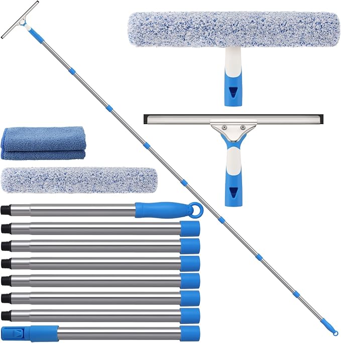 10 Feet Long Squeegee Window Cleaner Tool by Mitclear