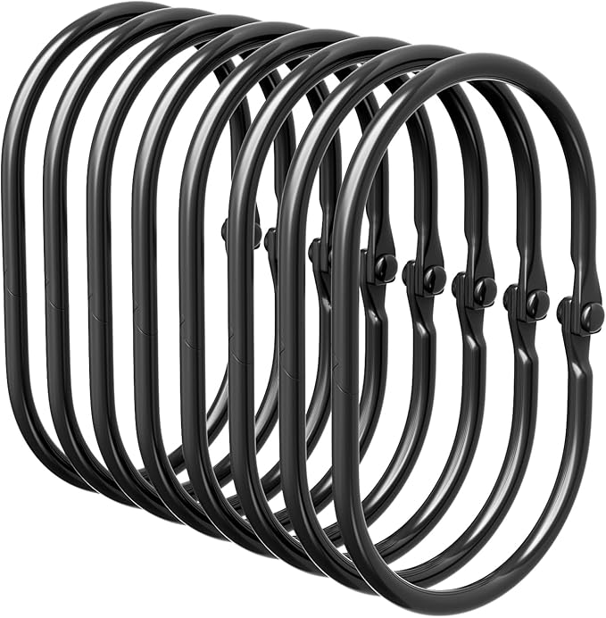 Bathway Shower Curtain Rings, Bathway Shower Curtain Hooks, Anti-Drop Smooth by Bathway