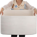 OIAHOMY 75L Large Blanket Basket Woven Storage Basket by MasterofSpaceOptimization
