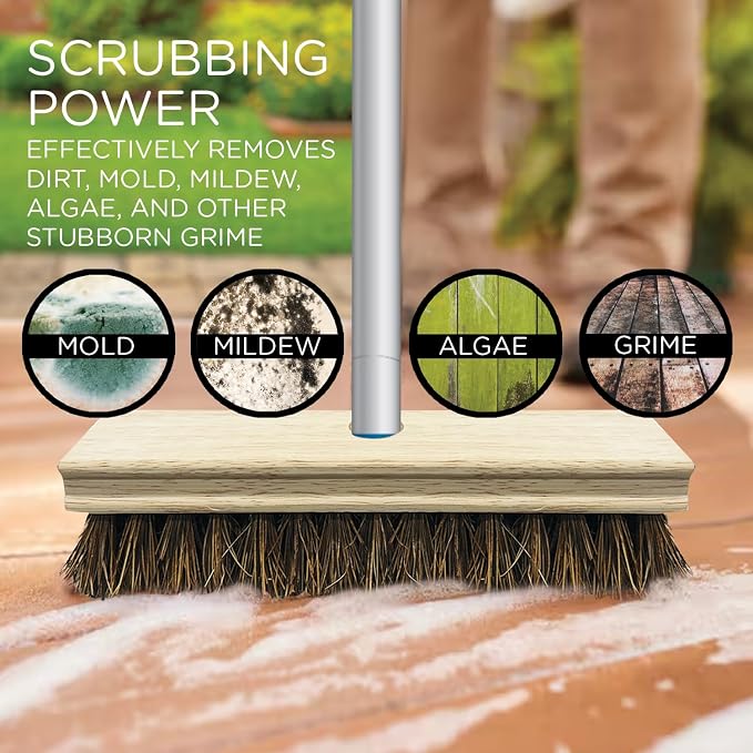 LOLA Deck Scrub Brush, Removes Dirt & Grime from Patios - Image 5