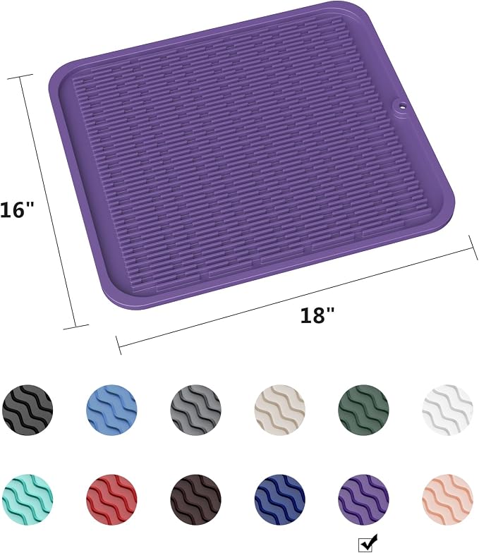 ZLR Oversized Silicone Dish Drying Mat - Image 6