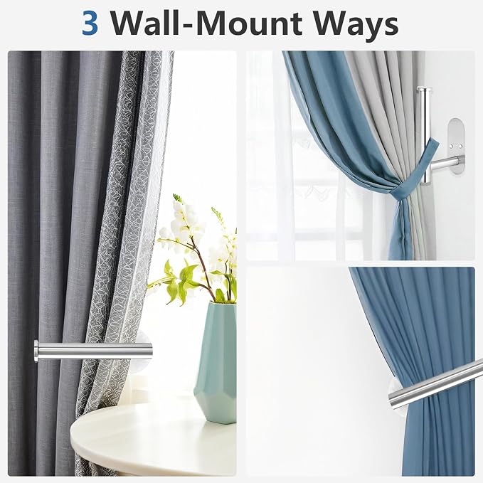 Curtain tiebacks Hooks Wall Mounted, Curtain holdbacks Screw-in, Curtain Holders - Image 6