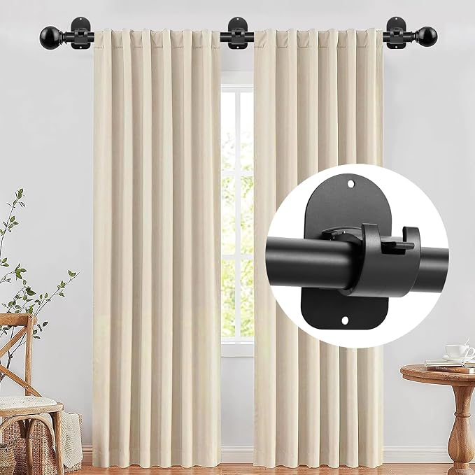 No Drill Curtain Rod Holder Hangers - Image 3