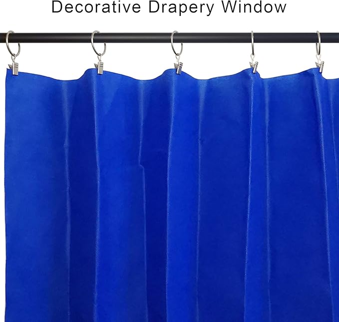 40 Pack Curtain Rings with Clips, Drapery Clips with Rings, Drapes Rings 1.26 - Image 4
