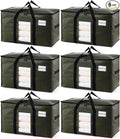 TAILI 6 Pack Green Extra Large Moving Bags, Storage Bag by TAILI