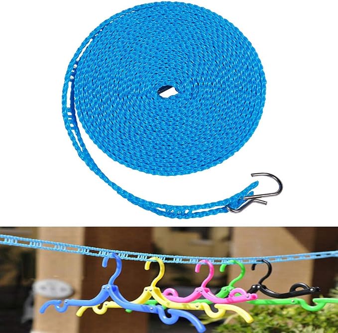 Foshine Clotheslines 3 pcs 1.64ft Length Clothes Drying Rope Portable - Image 6
