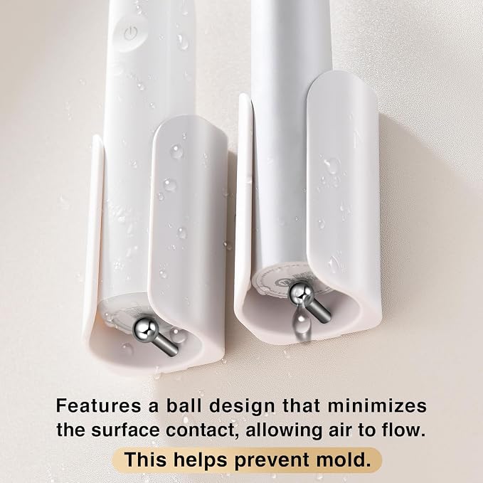 Electric Toothbrush Holder for Bathroom, Wall-Mounted Toothbrush Stand - Image 2