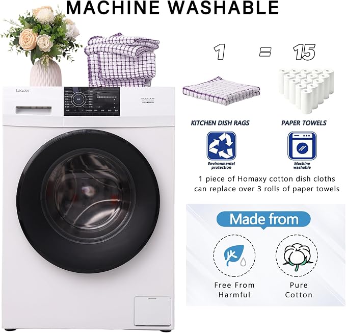 Homaxy Kitchen Towels and Dishcloths Set - Image 9